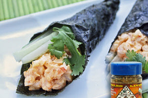 Low Carb Spicy Shrimp Hand Rolls