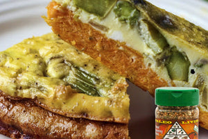 Asparagus Quiche with a Savory Sweet Potato Crust